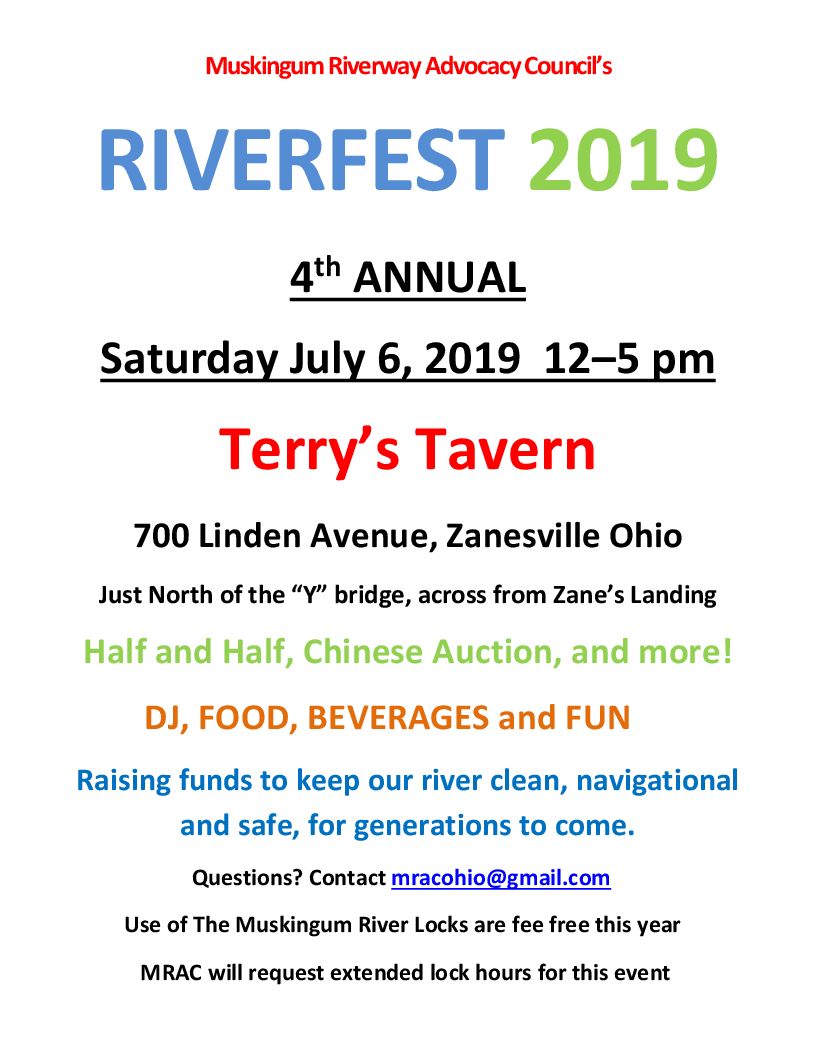 Muskingum Riverfest July 2019 Flier